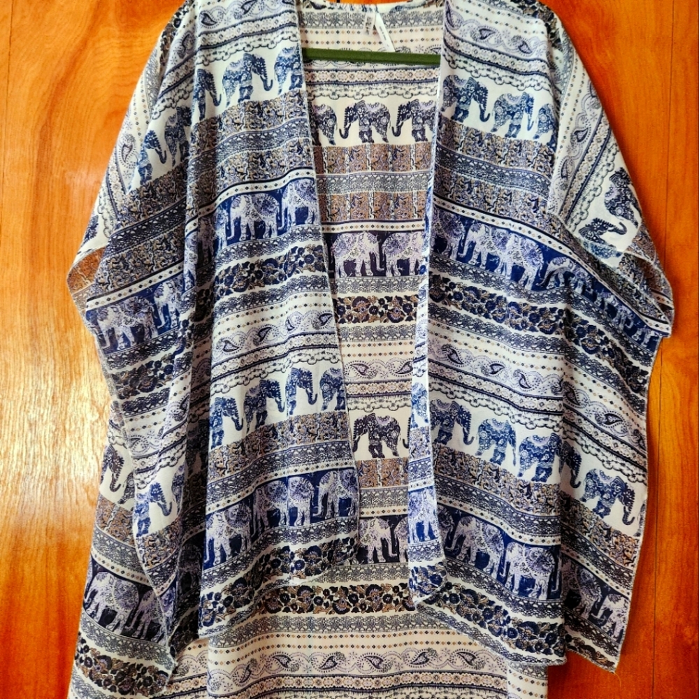 Live 4 Truth Blue and White Patterned Top